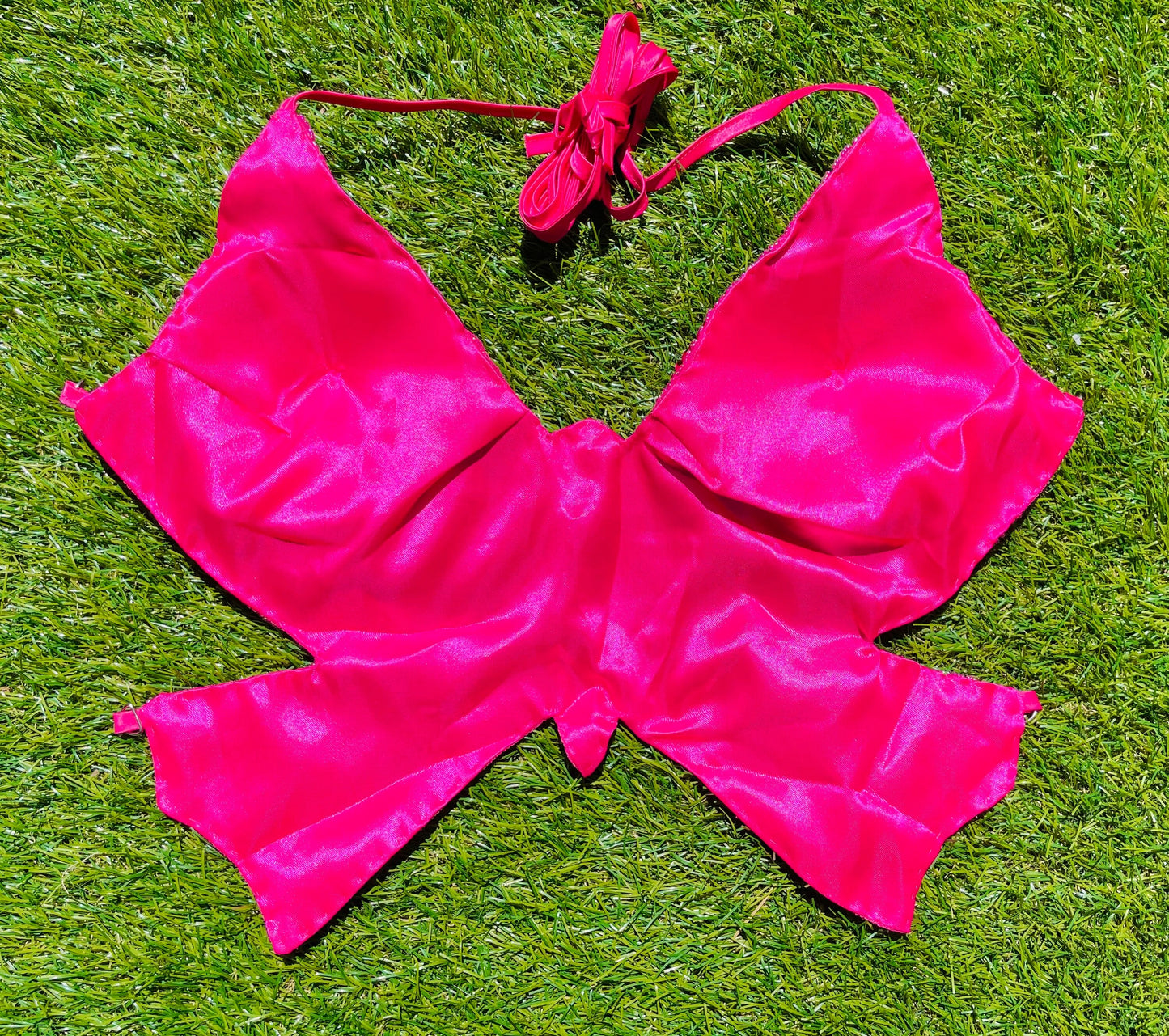 Women's  Fuchsia Pink Butterfly Sequin Top